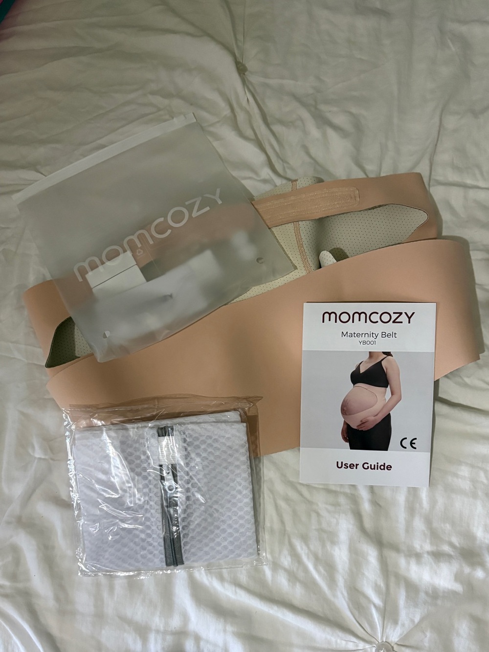 Pink Momcozy Maternity Support Belt - Comfortable Pregnancy Relief